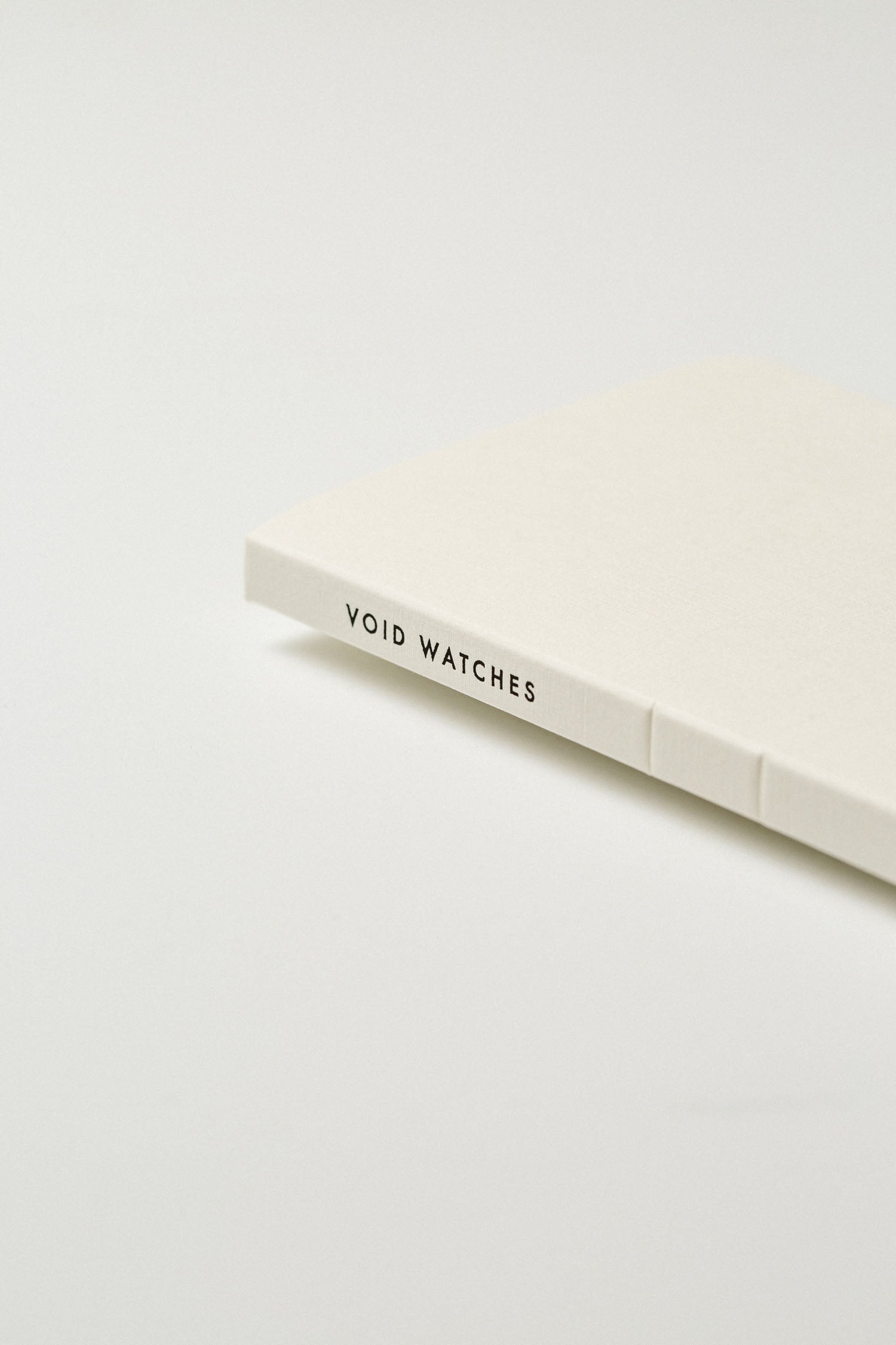 VOID Watches's off-white strap packaging.