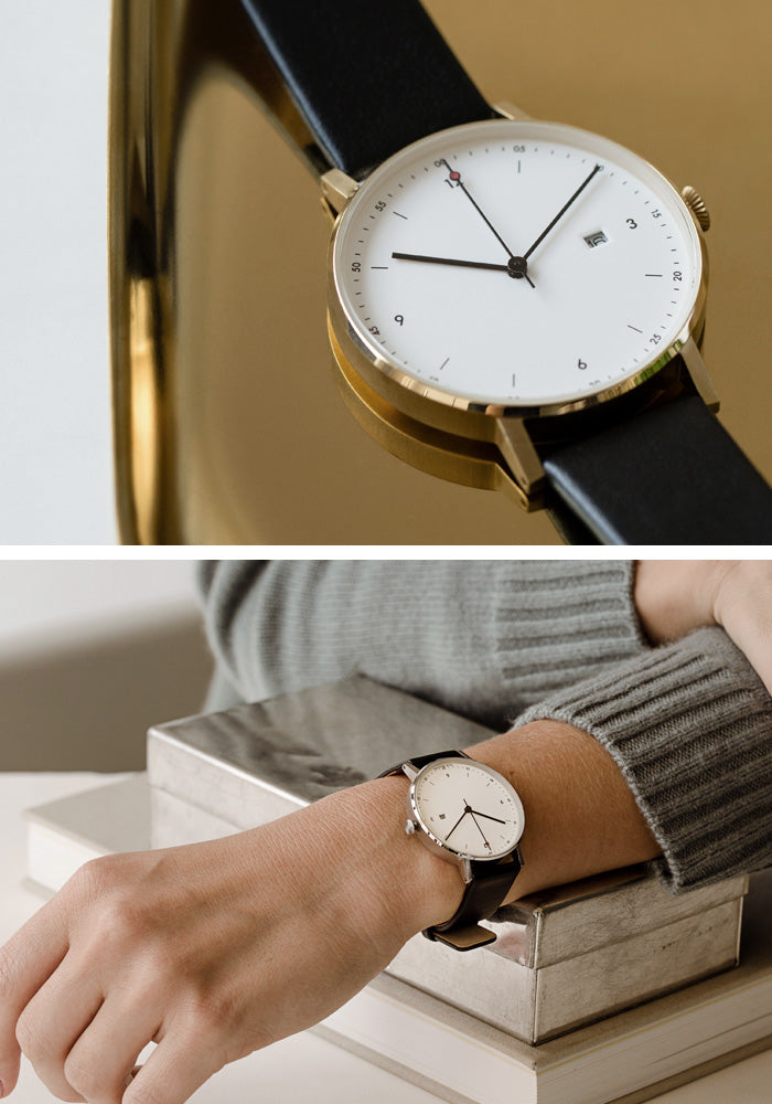 The PKG01-GO/BL/WH from VOID Watches, designed by Patrick Kim-Gustafson.