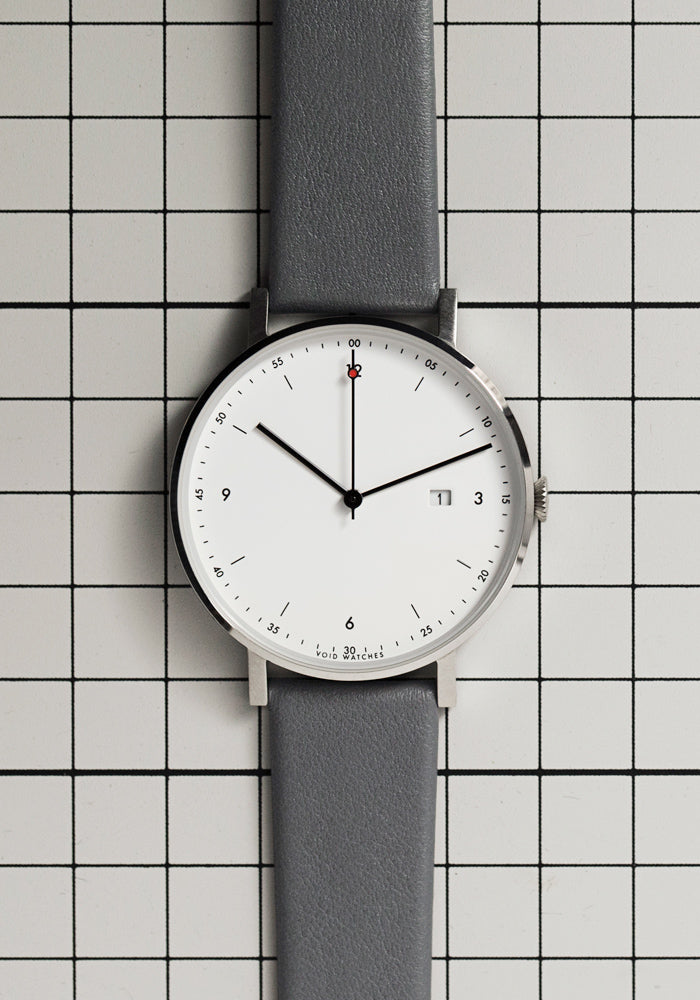 The PKG01-SI/MR/WH from VOID Watches, designed by Patrick Kim-Gustafson.