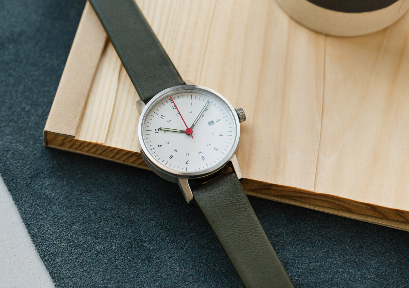 The V03D-BR/OL/WH from VOID Watches, designed by David Ericsson.