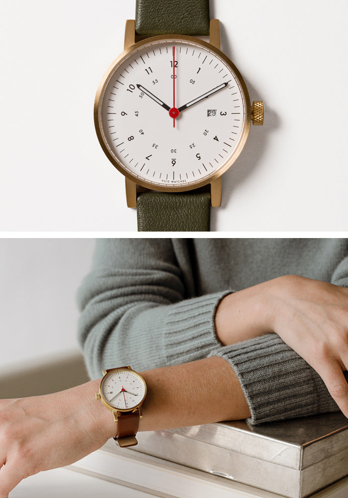 The V03D-GO/OL/WH from VOID Watches, designed by David Ericsson.