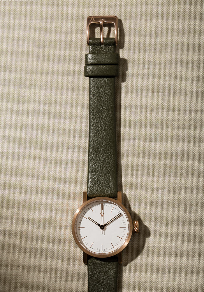 The V03P-CO/OL/WH from VOID Watches, designed by David Ericsson.