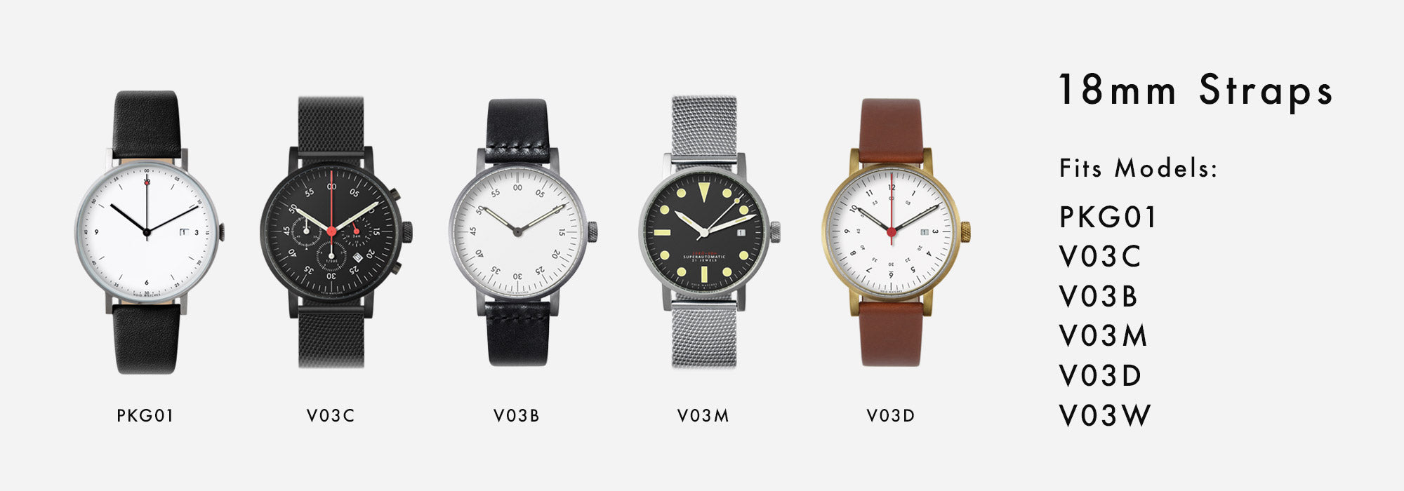 VOID Watches - 18mm Straps