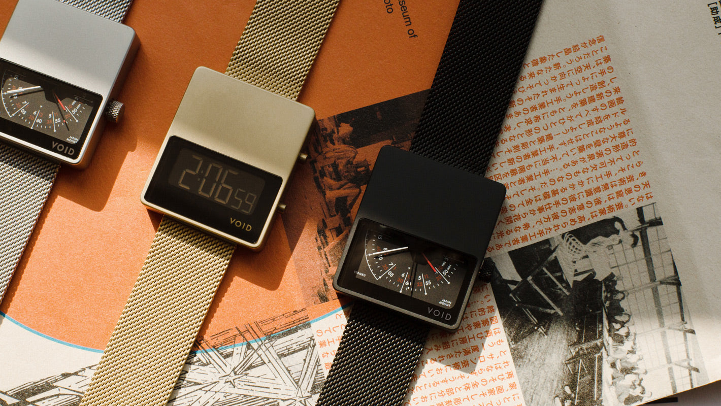 The V02MKII-SI/MR from VOID Watches, designed by David Ericsson.