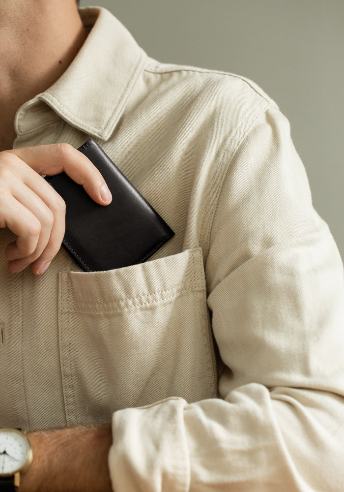 The Black Nimrodian Bi-Fold Card Case from VOID Watches, designed by David Ericsson.