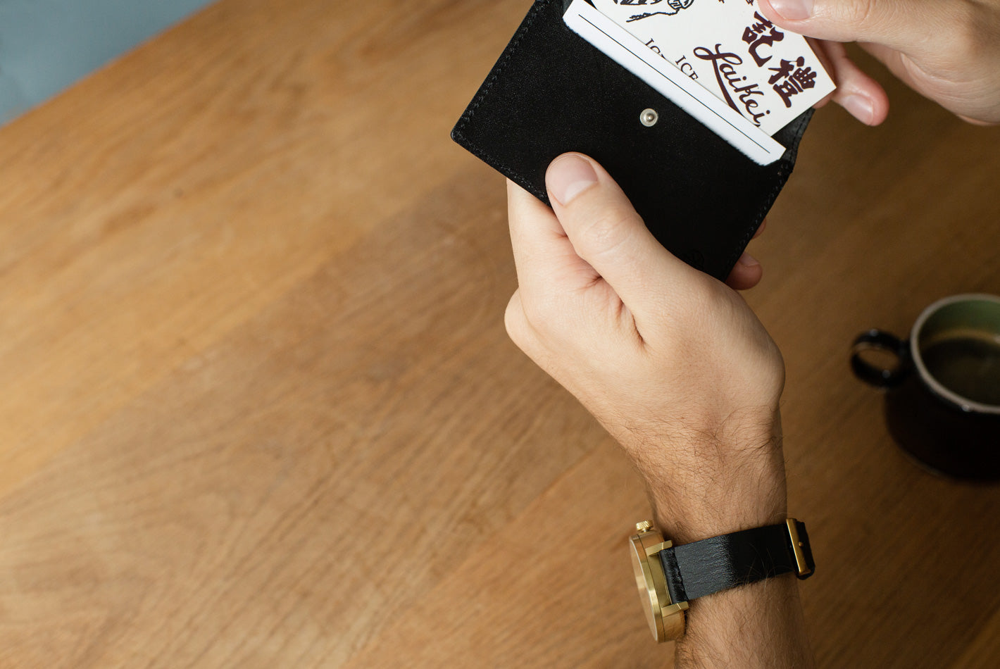 The Black Nimrodian Card Case from VOID Watches, designed by David Ericsson.