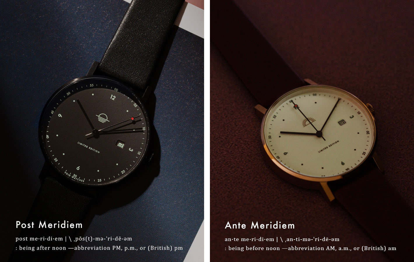 The PKG01-PM and PKG01-AM Limited Editions by VOID Watches