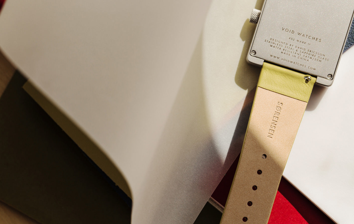 Replacement strap by VOID Watches using Sorensen Leather