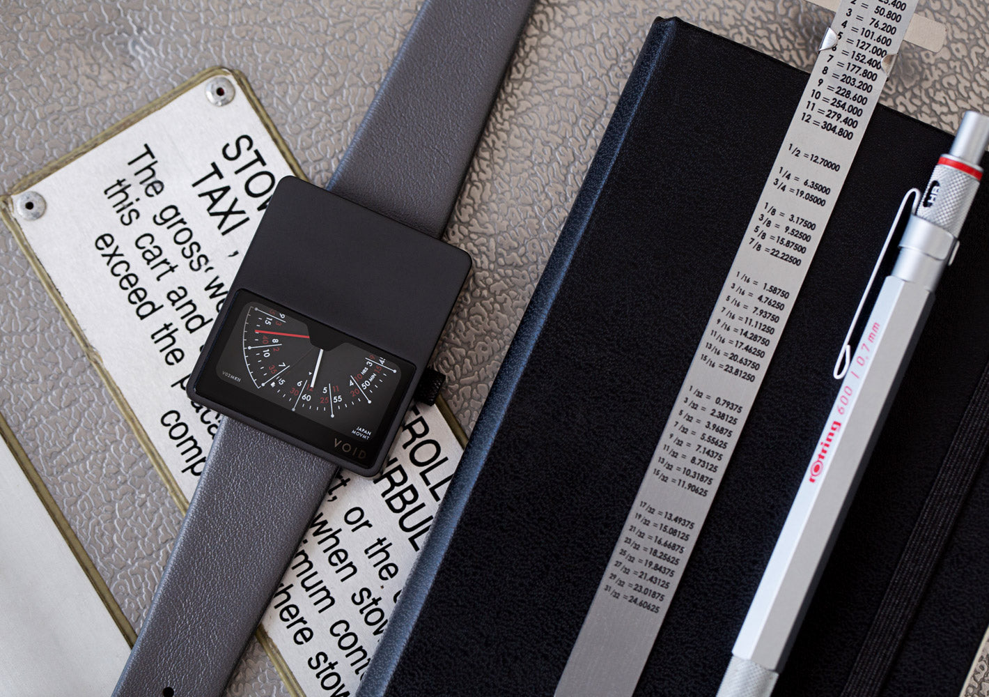 The V02MKII-BL/DG from VOID Watches, designed by David Ericsson.