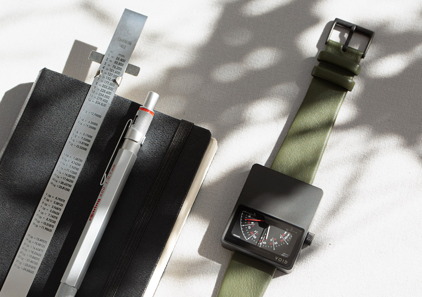 The V02MKII-BL/OL from VOID Watches, designed by David Ericsson.
