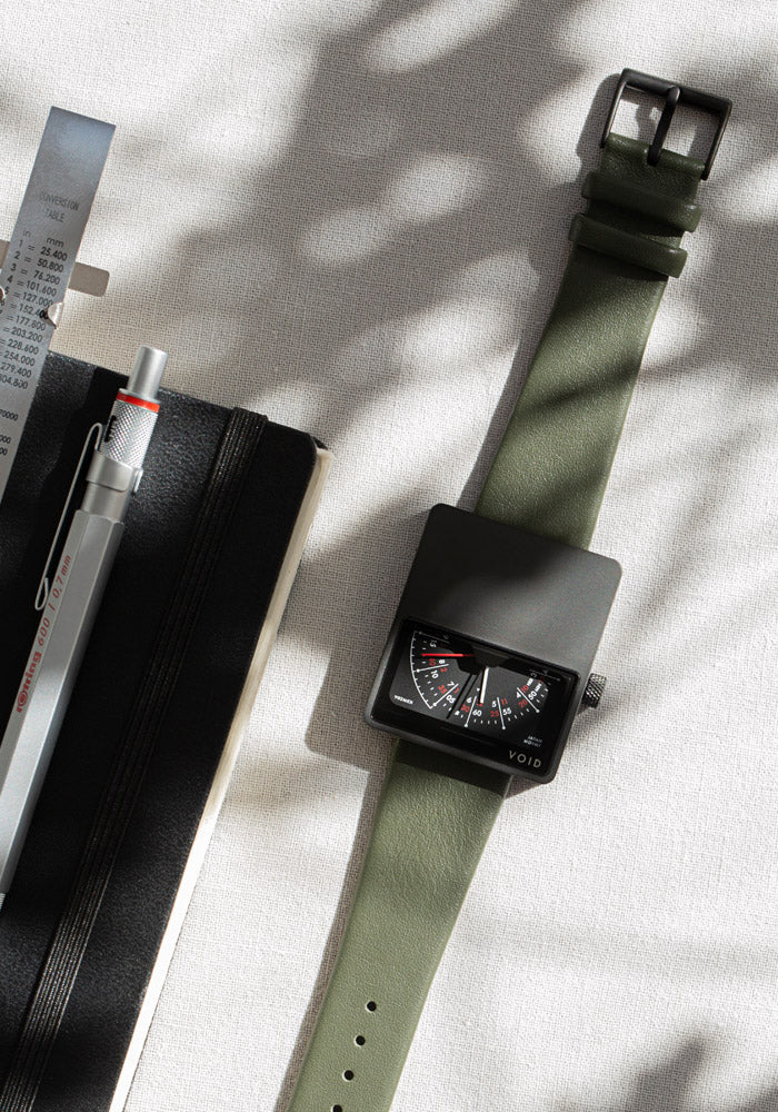 The V02MKII-BL/OL from VOID Watches, designed by David Ericsson.