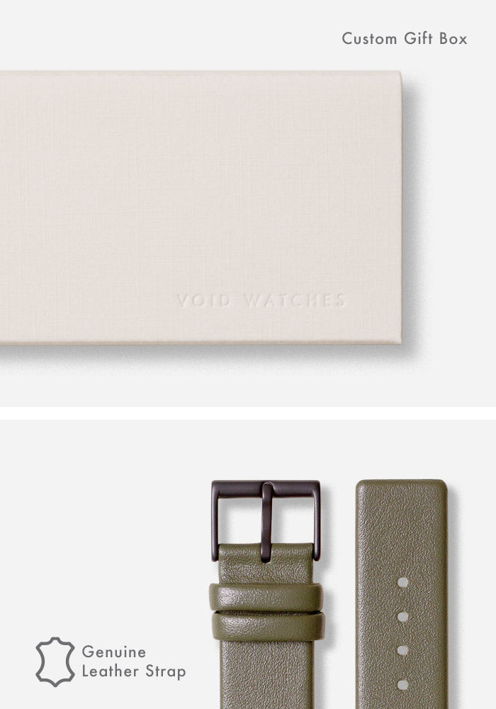 The V02MKII-BL/OL from VOID Watches, designed by David Ericsson.