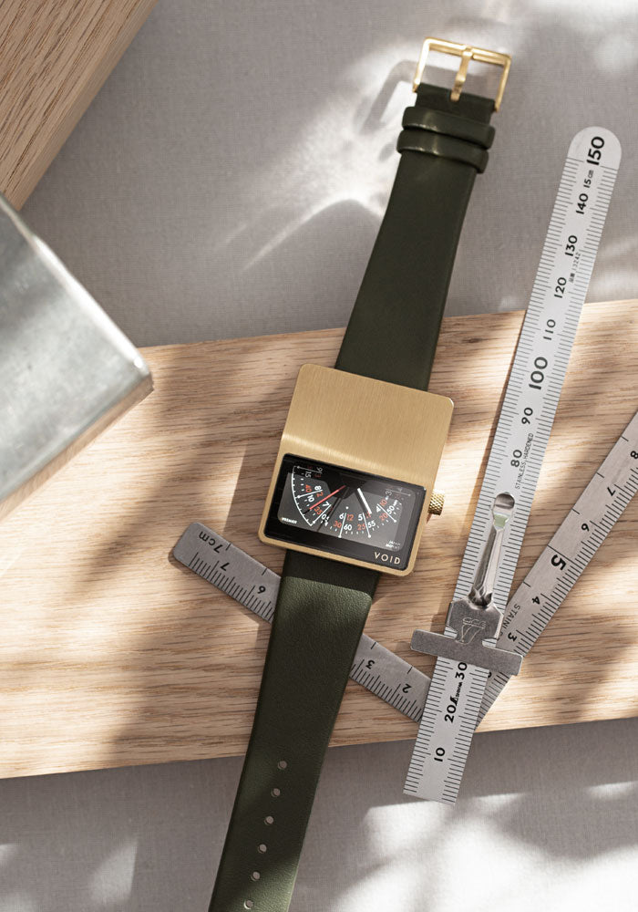 The V02MKII-GO/OL from VOID Watches, designed by David Ericsson.