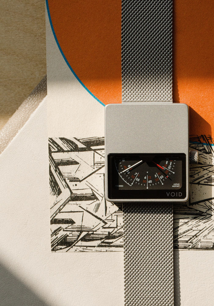 The V02MKII-SI/MR from VOID Watches, designed by David Ericsson.